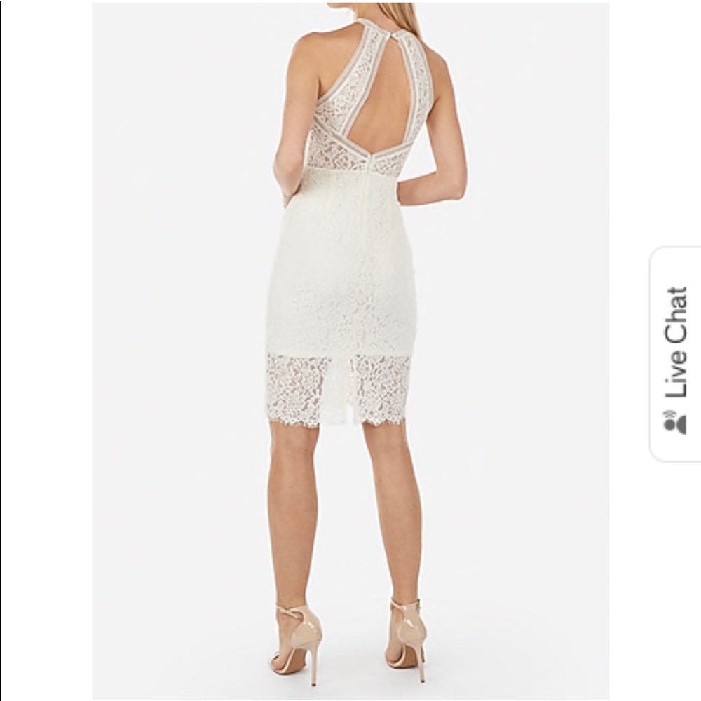 Express white lace dress